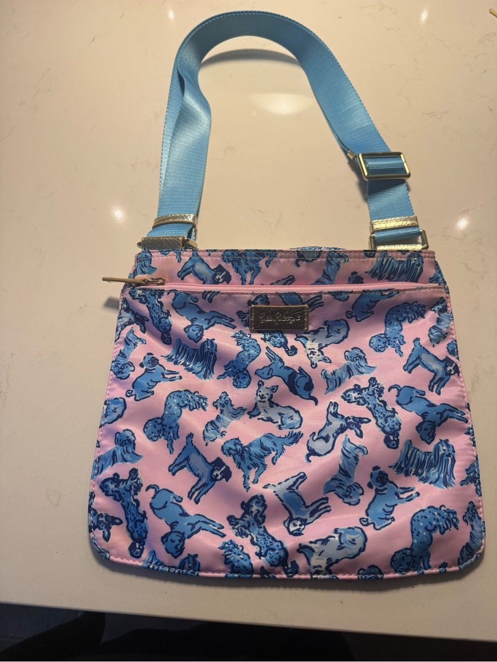 Lily Pulitzer Dog Print Crossbody Bag